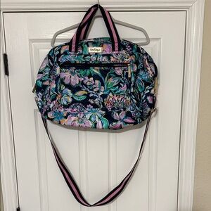 Lilly Pulitzer Vibrant Floral Travel Bag